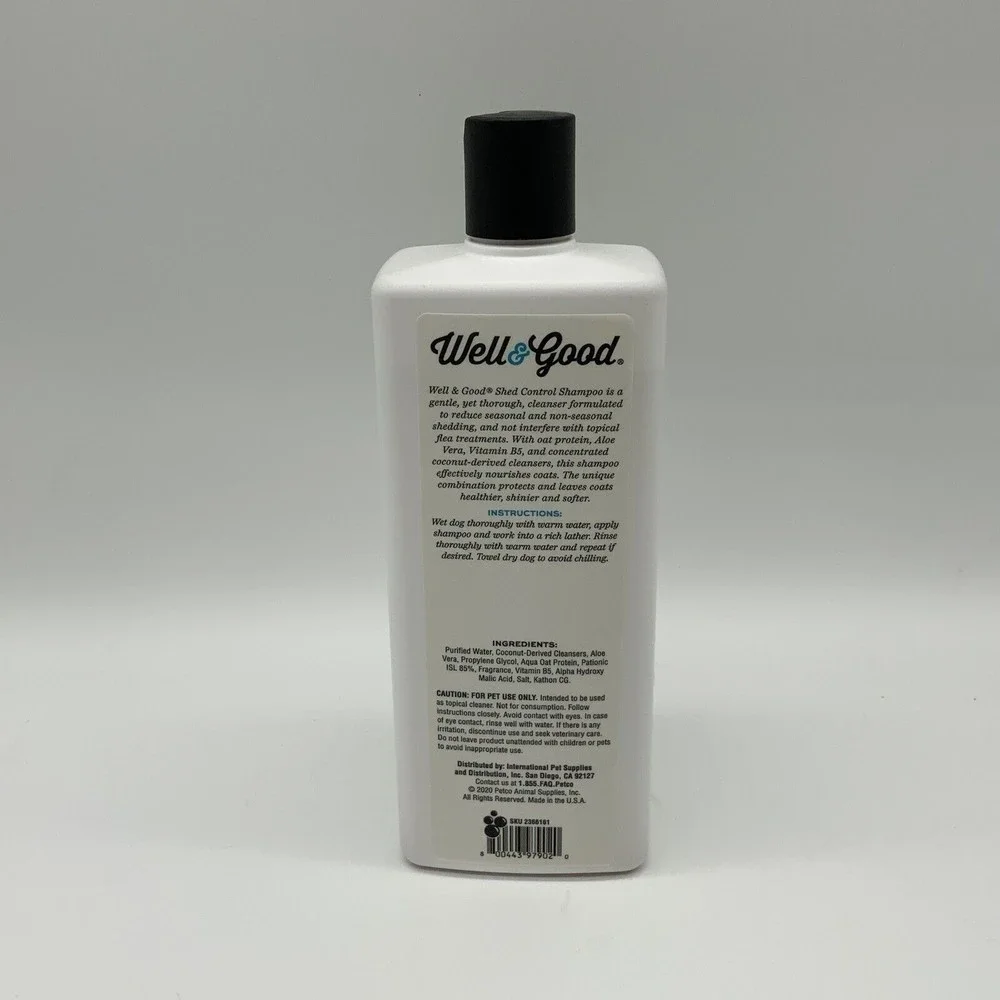 Well & Good Shed Control Shampoo For Dogs {Agave & Aloe Scented}